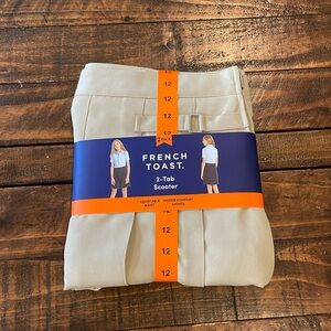 French Toast Kids Skorts - Cream -2 in package